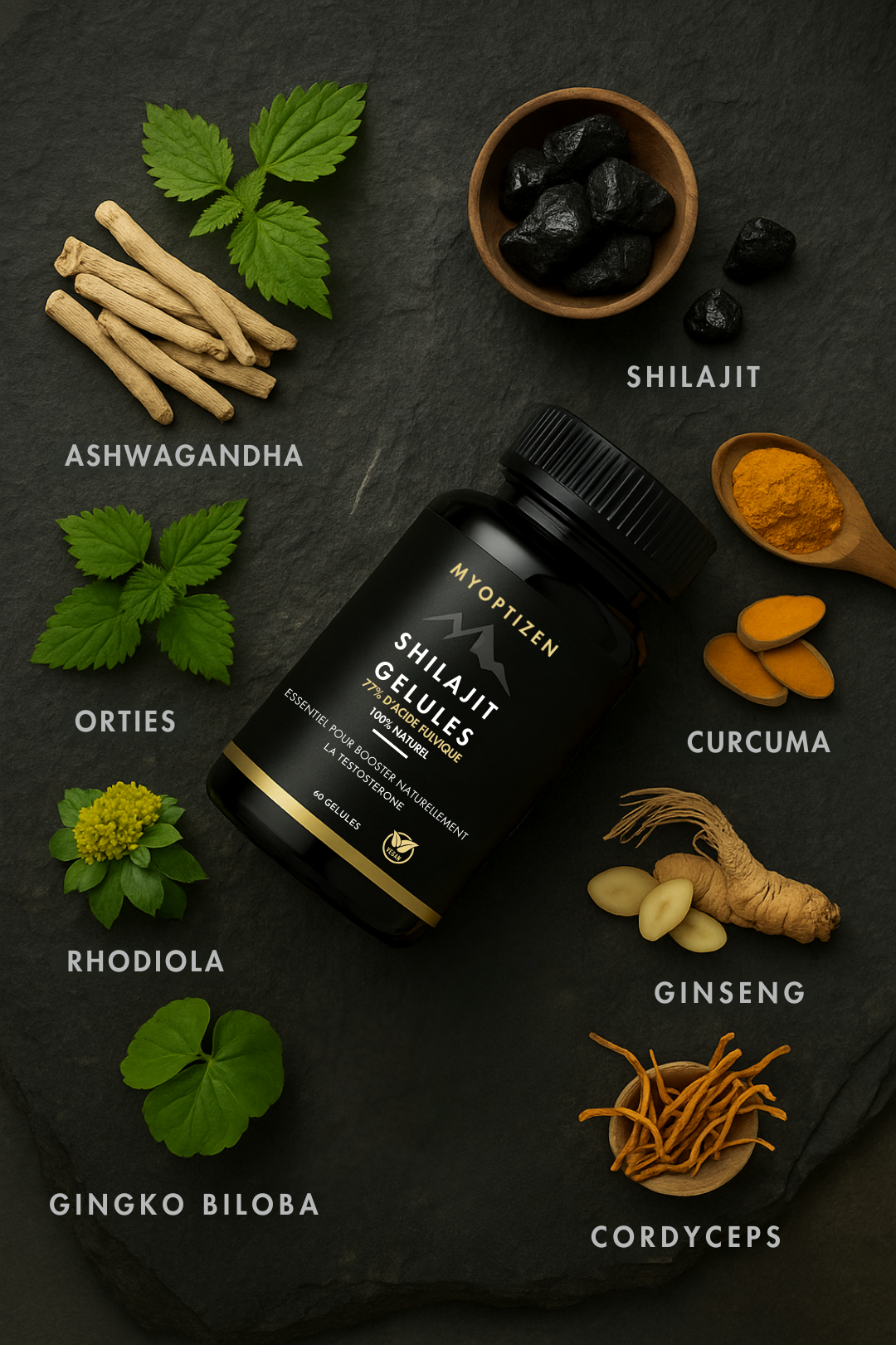 Shilajit MyOptizen™ – Complexe Premium en Gélules