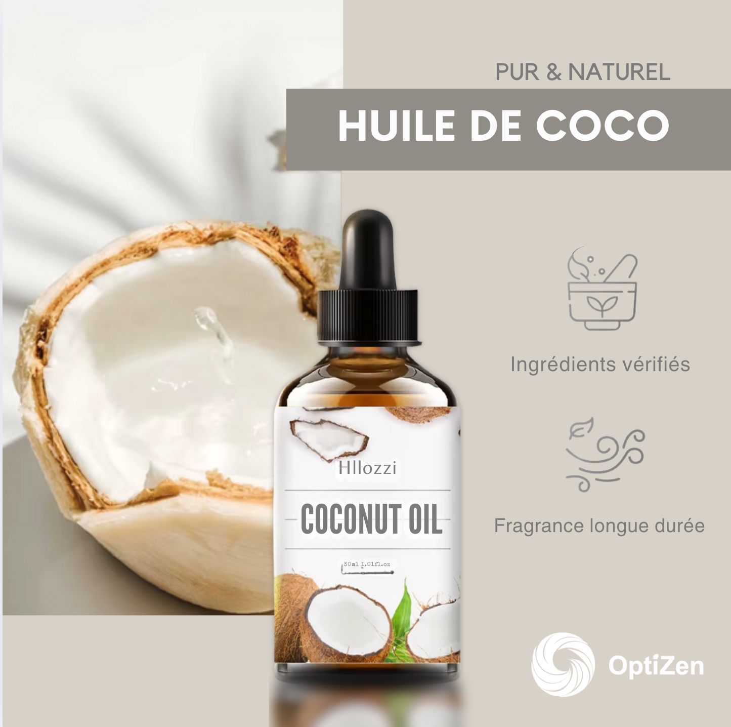 Huile de massage au Coco 🥥