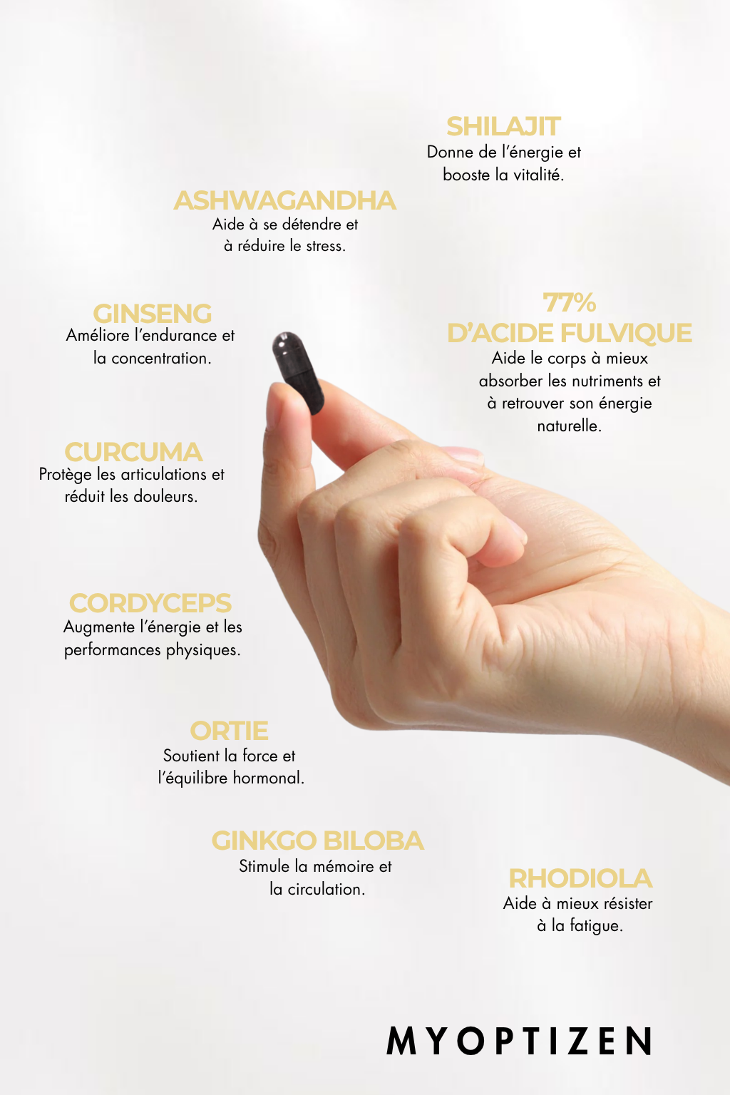 Shilajit MyOptizen™ — La routine d’énergie sans compromis