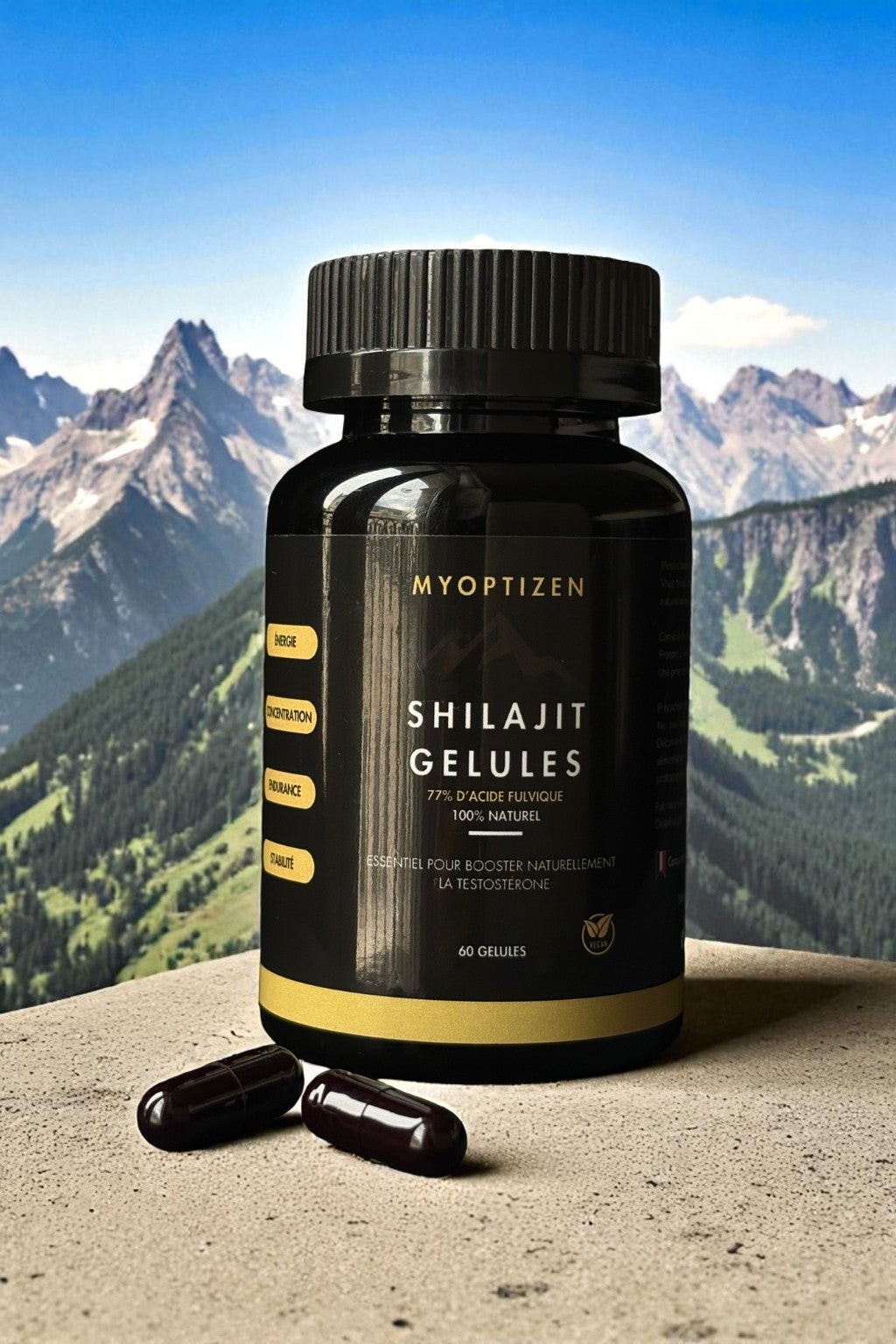 Shilajit MyOptizen™ – Complexe Premium en Gélules